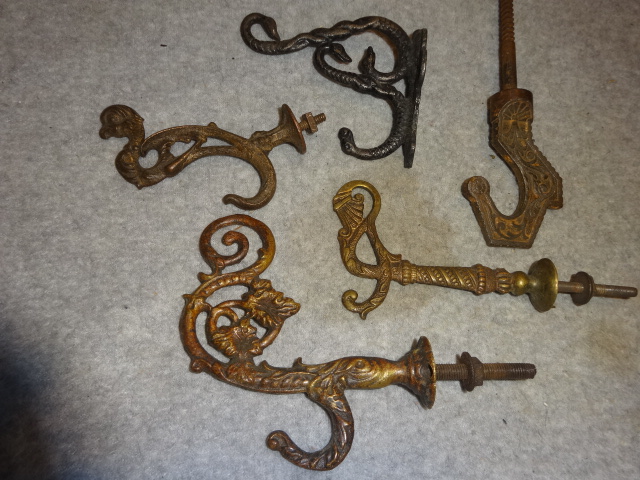 Antique Hall Tree Hooks - Antique Door Hardware