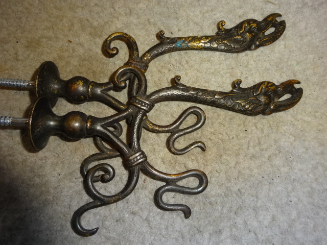 Original Figural Hall Tree Hooks - Antique Door Hardware